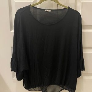 *Like New!* Free People Intimately Get Low Bodysuit Ruffle Sleeve